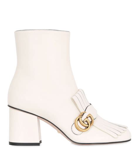 gucci white marmont ankle boots|Gucci monogram boots price.